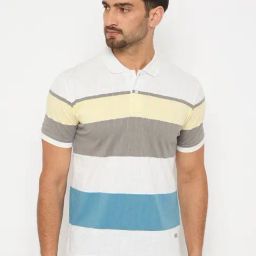 Duke Multi Blended Slim Fit Striped Polo T-Shirt-picture-31