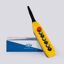 SRP PS-D6A Double Speed Pendant Station Hoist Crane Remote Control with Mechanical Interlock and Emergency Stop and Start (6+1) Button image 4