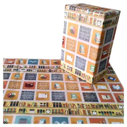 eVincE - thoughtful PRESENTations BOOK02L100  Book for Birthday Anniversary Office Gifts Baby Shower Reading Facts Decorative Recyclable  50 x 70 cms Gift Wrapping Paper (Pack of 100 Piece)-image-87
