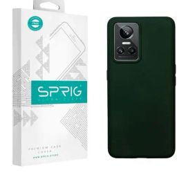 Sprig Liquid Silicone Back Cover for REALME GT NEO 3 (Green)-image-85