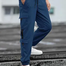 R.Code by The Roadster Life Co. Men Relaxed-Fit Mid Rise Joggers-image-29