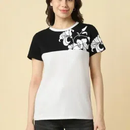 Allen Solly White Regular Fit Printed T-Shirt-picture-36