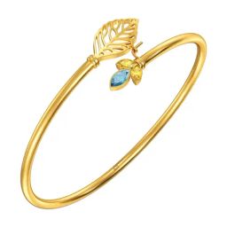 Joyalukkas 22k (916) Yellow Gold Leaflet Bracelet for Women-image-24