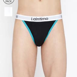 La Intimo Black & White Comfort Fit Briefs - Pack Of 2-image-17