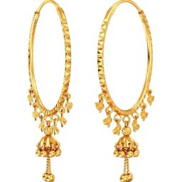 Joyalukkas 22k (916) Yellow Gold Butterfly Earring for Women-image-38