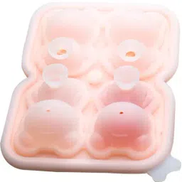 NATURALLY YOURS Pink Silicone Bear Shape Ice Ball Tray-picture-32