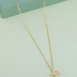 Kushal's Fashion Jewellery White Gold Polished Trendy Chain pendant for Women-picture-20