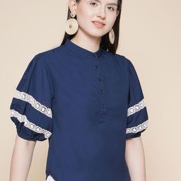 JAKANARY Extended Sleeves Crepe Top-image-61
