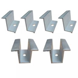 Whiteshark Solar Panel Mounting Clamp Set Aluminium 15x26x35 mm Silver for 2 Solar Panels, (Pack of 1 Pcs)-12
