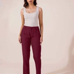 Go Colors! Purple Mid Rise Formal Trousers-picture-13
