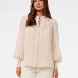 Forever New Leo Soft Stripe Blouse Top-picture-5