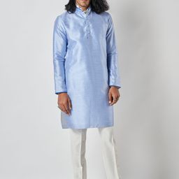 Bubber Blu Ethnic Motifs Printed Mandarin Collar Kurta-picture-35