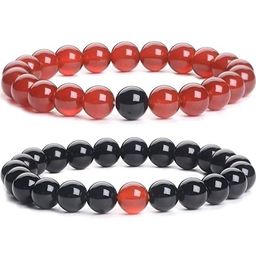 Divine souvenirs Unisex Set Of 2 Artificial Beaded Elasticated Bracelets-image-64