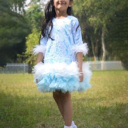 TOPLOVE Tie and Dye Dyed Satin A-Line Dress-image-60