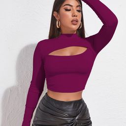AVANOVA Sheen Sheer Crop Top-image-90