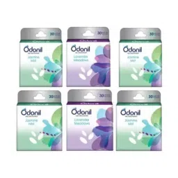 Odonil 4 X Jasmine Mist, 2 X Lavender Odor Air Freshner Blocks (Pack of 6)-0