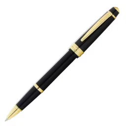 Cross BAILEY Polished Gold Tone Light Black Roller Ball Pen (Black), AT0745-9-image-96