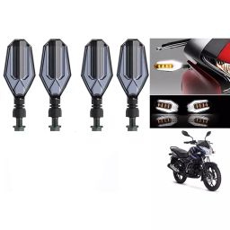 Cartronics U Shape White&Yellow Front & Rear Side LED Indicator for Bajaj Discover 150S(Pack of 4 Pcs)-20