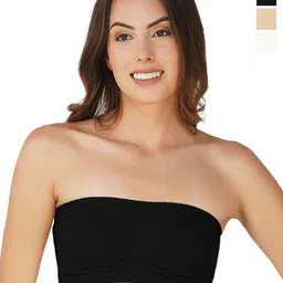 Arc de Shapes Pack Of 3 Medium Coverage Bandeau Bra-33