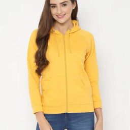 Solly by Allen Solly Mustard Regular Fit Sweatshirt-image-106