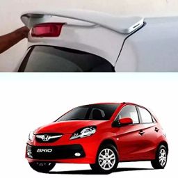 Auto Pearl Car Body Colored Spoiler ABS Rallye Red Compatible For Honda Brio, BrioSpoler_Rallye_Red-picture-30