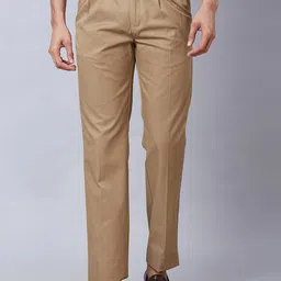 ColorPlus Men Comfort Regular Fit Pleated Trousers-picture-0