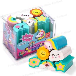 funblast Fun Blast Colorful Rainbow and Unicorn Themed Erasers for Kids - Multicolor-picture-4