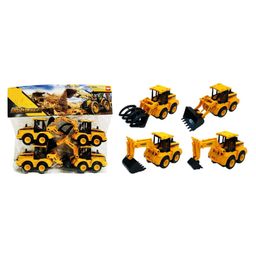 Sanjary Construction Truck Vehicles Model Engineering Truck Toy Pack of 4 -Color & Design May Vary-21
