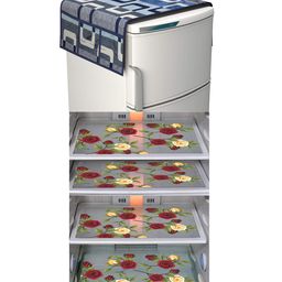 Dakshya Industries Fridge Top Cover and Fridge Mat Combo Set of 5-picture-36