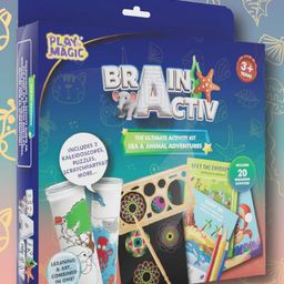 PlayMagic Brain Activ Ultimate Activity Kit in Sea & Animal Adventure Theme - Multicolor-3