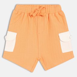 MINI KLUB Cotton Knit Colour Blocked Shorts - Orange-image-71
