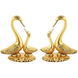 Fashion Bizz 2 Pieces Gold-Toned Duck Showpiece-image-6