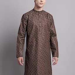 Arch element Men Flared Sleeves Thread Work Pathani Kurta-picture-54