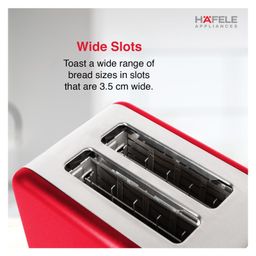 Hafele Amber 2 Slice Pop Up Electric Toaster with Cancel 930 Watt, Reheat and Defrost Functions image 4