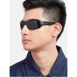 Carlton London Black with Polarised Lens Sports Sunglasses (CLSM490)-picture-45