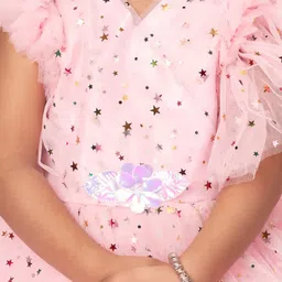 BAESD Polka Dot Print Net Fit & Flare Dress image 2