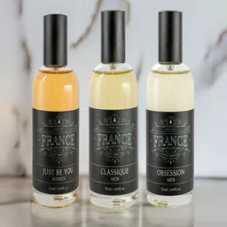 Eau DuFrance Set Of 3 Women Just Be You- Men Classique & Obsession EDP- 50 ml Each-25