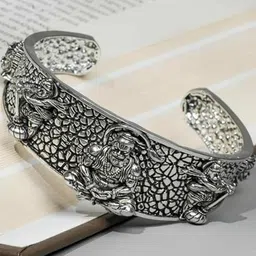 Uniqon 5 Mukhi Hanuman Ji Face Wrist Hand Half Kada Bracelet-image-80