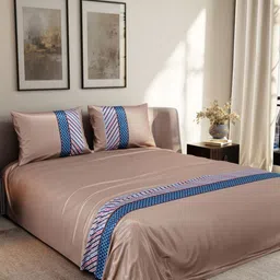 Stoa Paris Versailles Peach-Colored Ethnic 300 TC Super King Bedsheet Set-2.74mx2.74m-image-74