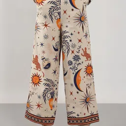 Vero Moda Women Printed Straight Fit High-Rise Culottes Trousers-image-70