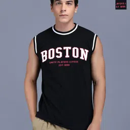 KAY DEE Men Typography 2 Printed Applique Slim Fit T-shirt-image-97