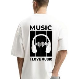 Fashnobic Men Graphic Printed Round Neck Cotton Oversized T-shirt-picture-42