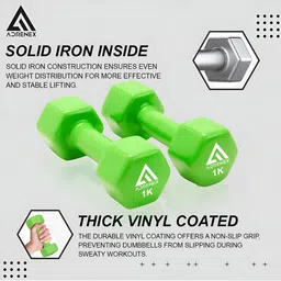 ADRENEX Set Of 6 Fixed Weight Dumbbells - 6 Kg image 4