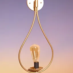 KINIS Gold-Toned Abstract Shaped Metal Wall Lamp-image-95