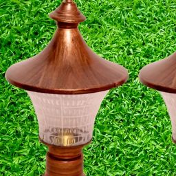 KINIS 2 Pieces Copper Modern Shape Gate & Garden Light Outdoor Lamp-image-76