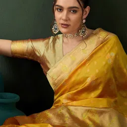 Sangria Woven Design Saree With Blouse Piece-image-65