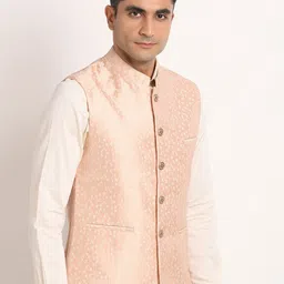 Turtle Printed Nehru Jacket image 3