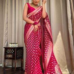 SHOP DROP Pure Georgette Baluchari Saree-13