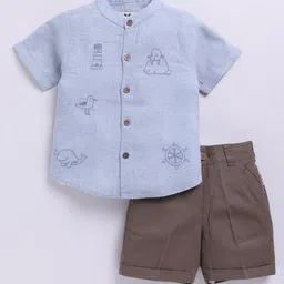 LITTLE COLLARS Boys Shirt with Shorts-image-3