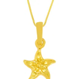 WHP JEWELLERS Golden Horizon 22 KT Yellow Gold Pendant For Women.-image-56